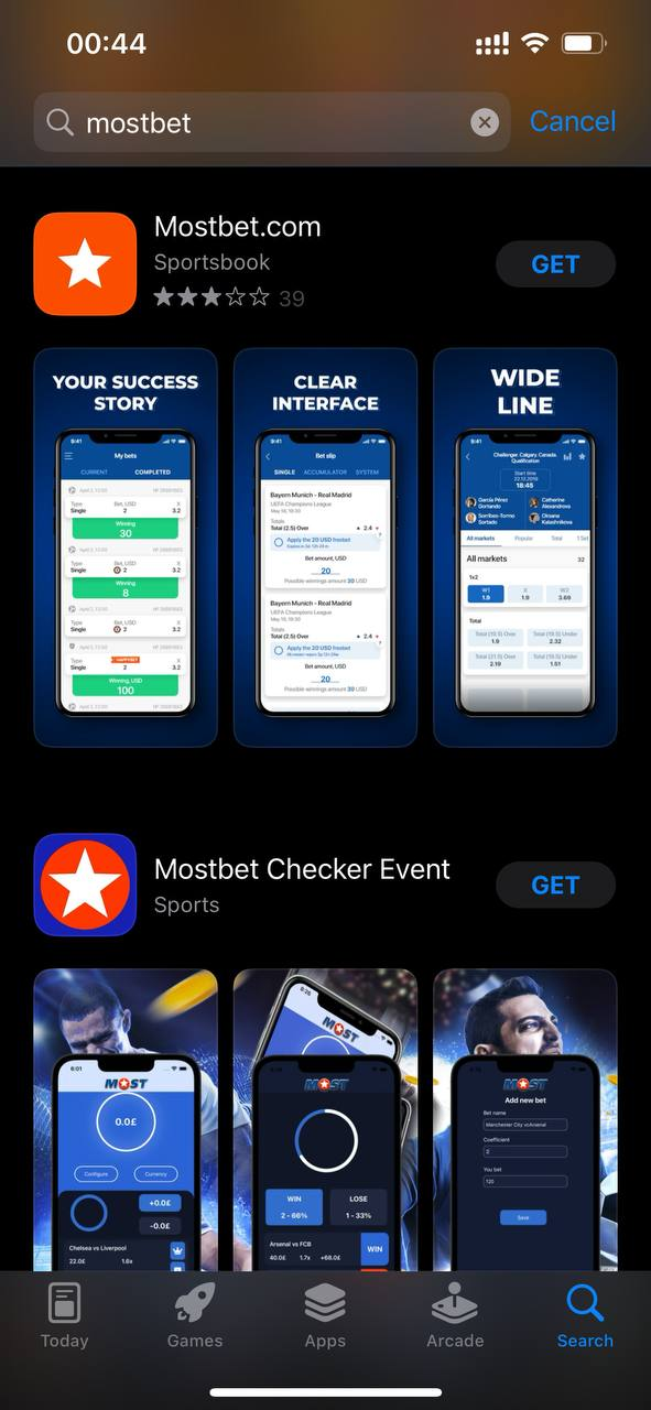  Mostbet в App Store